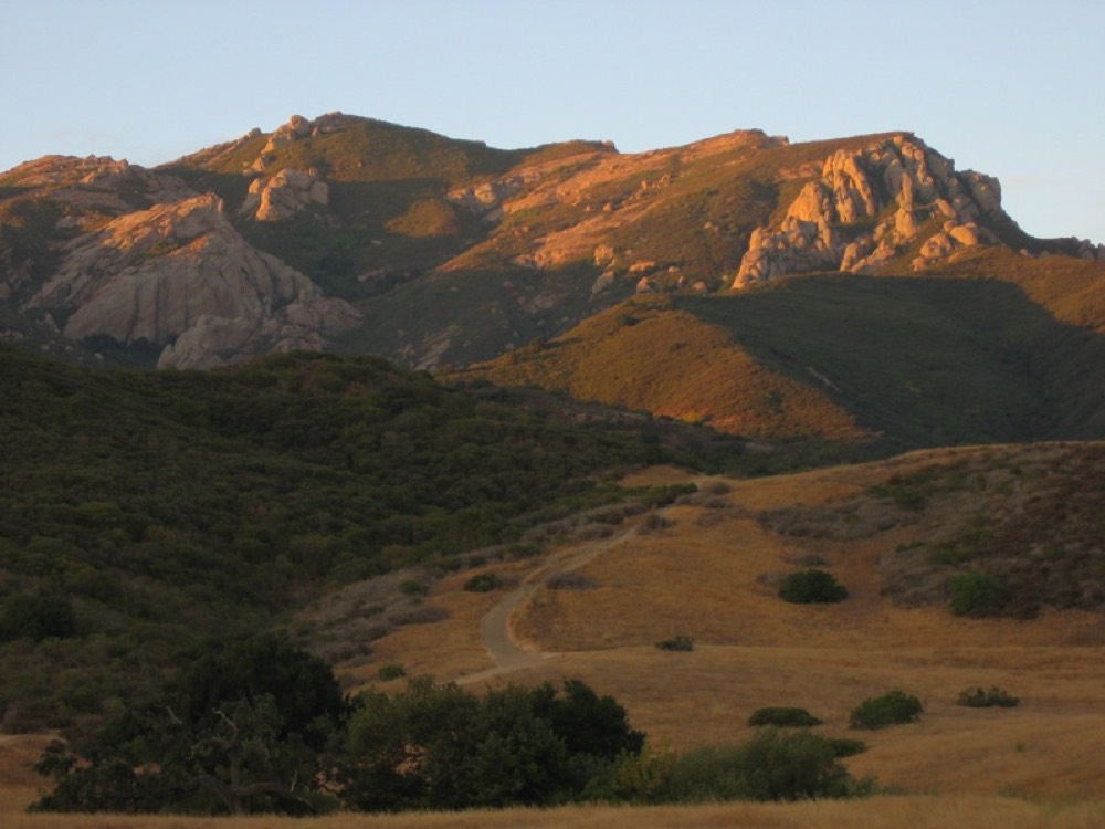 Boney Mountain above Newbury Park at sunset